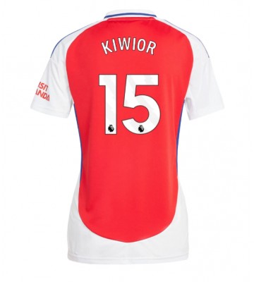 Arsenal Jakub Kiwior #15 Primera Equipación Mujer 2024-25 Manga Corta